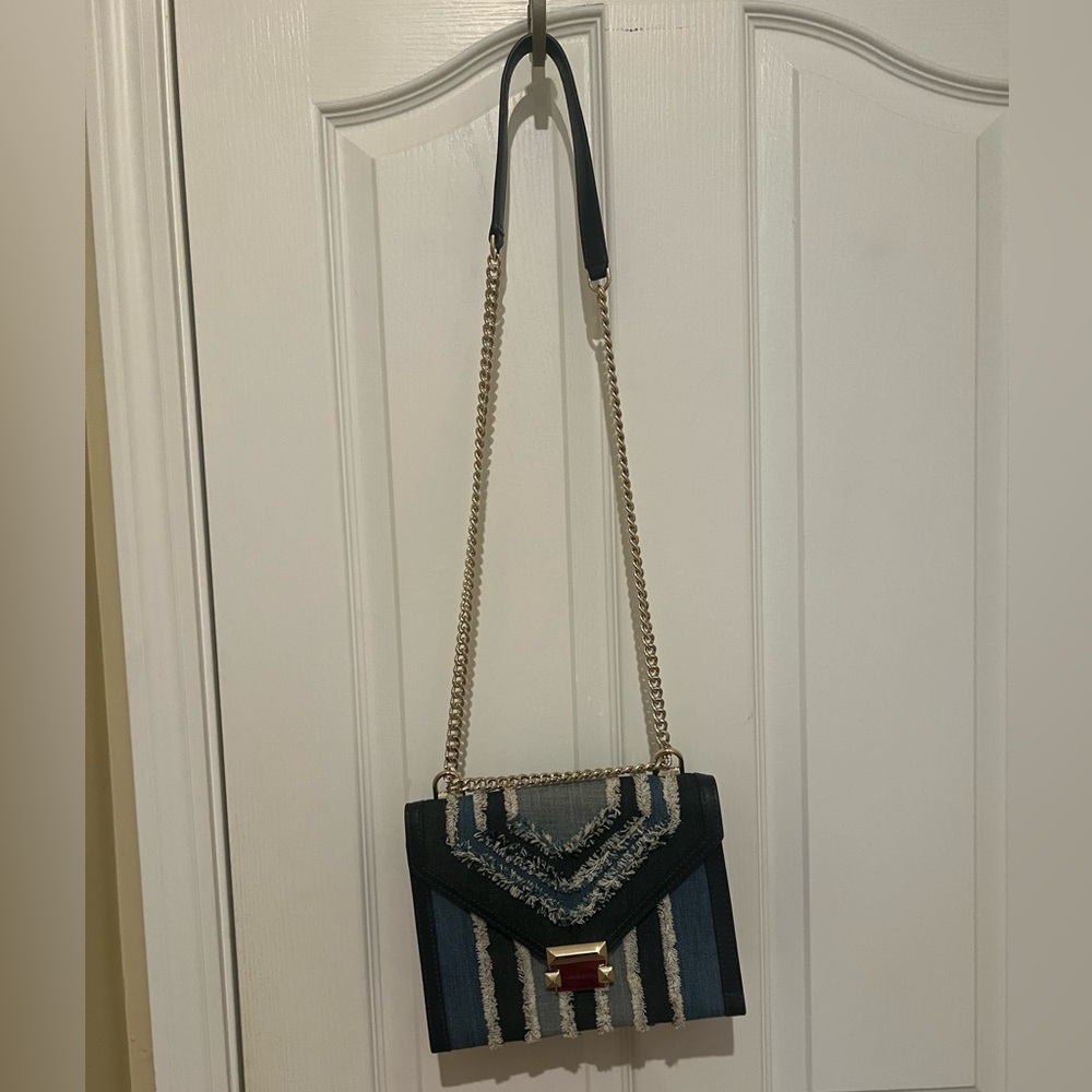 Michael Kors ๐Elegant Blue and White Denim Women's Bag - Picture 8 of 13